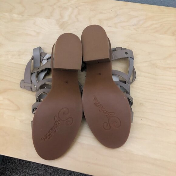 SEYCHELLES Studded & Ankle Wrap Heeled Sandals - Picture 10 of 13